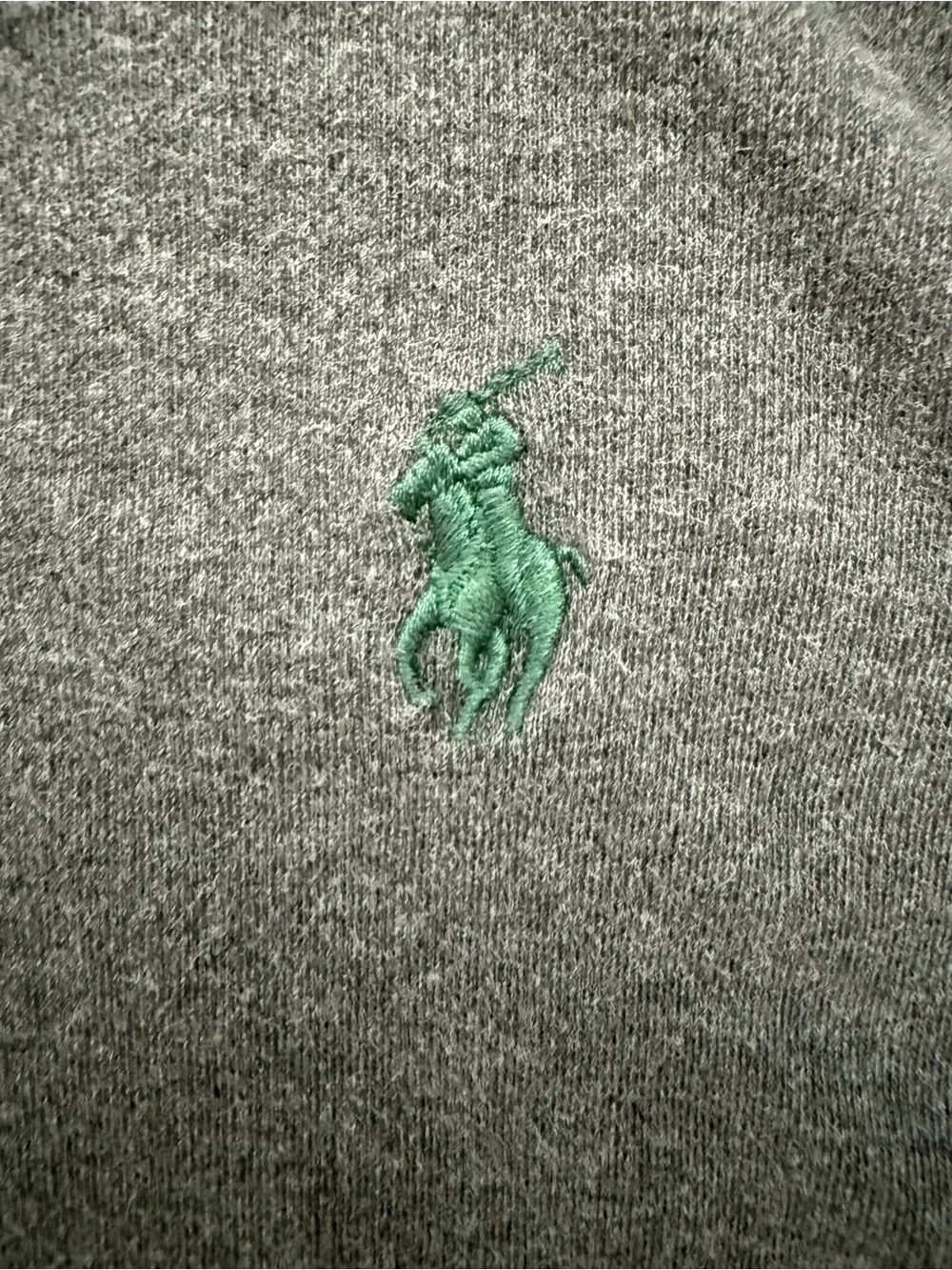 Ralph Lauren Men's Heather Gray Polo with Subtle Logo